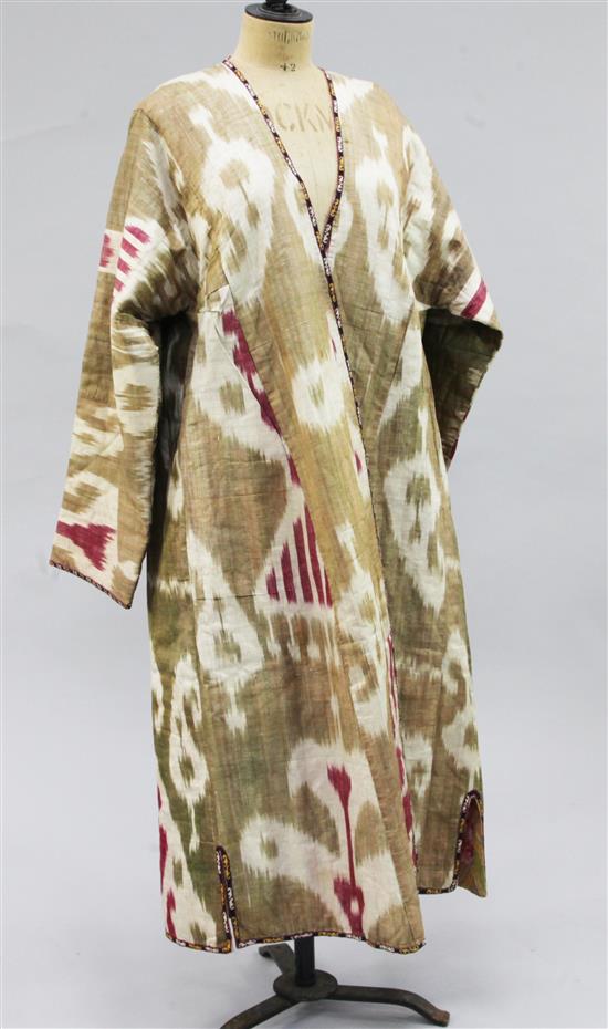 An Uzbek Ikaat coat, c.1900